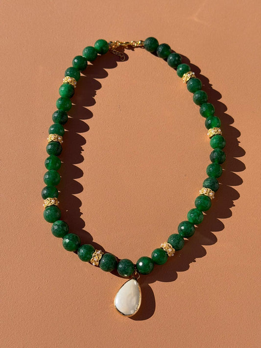 Collier Jade et Nacre