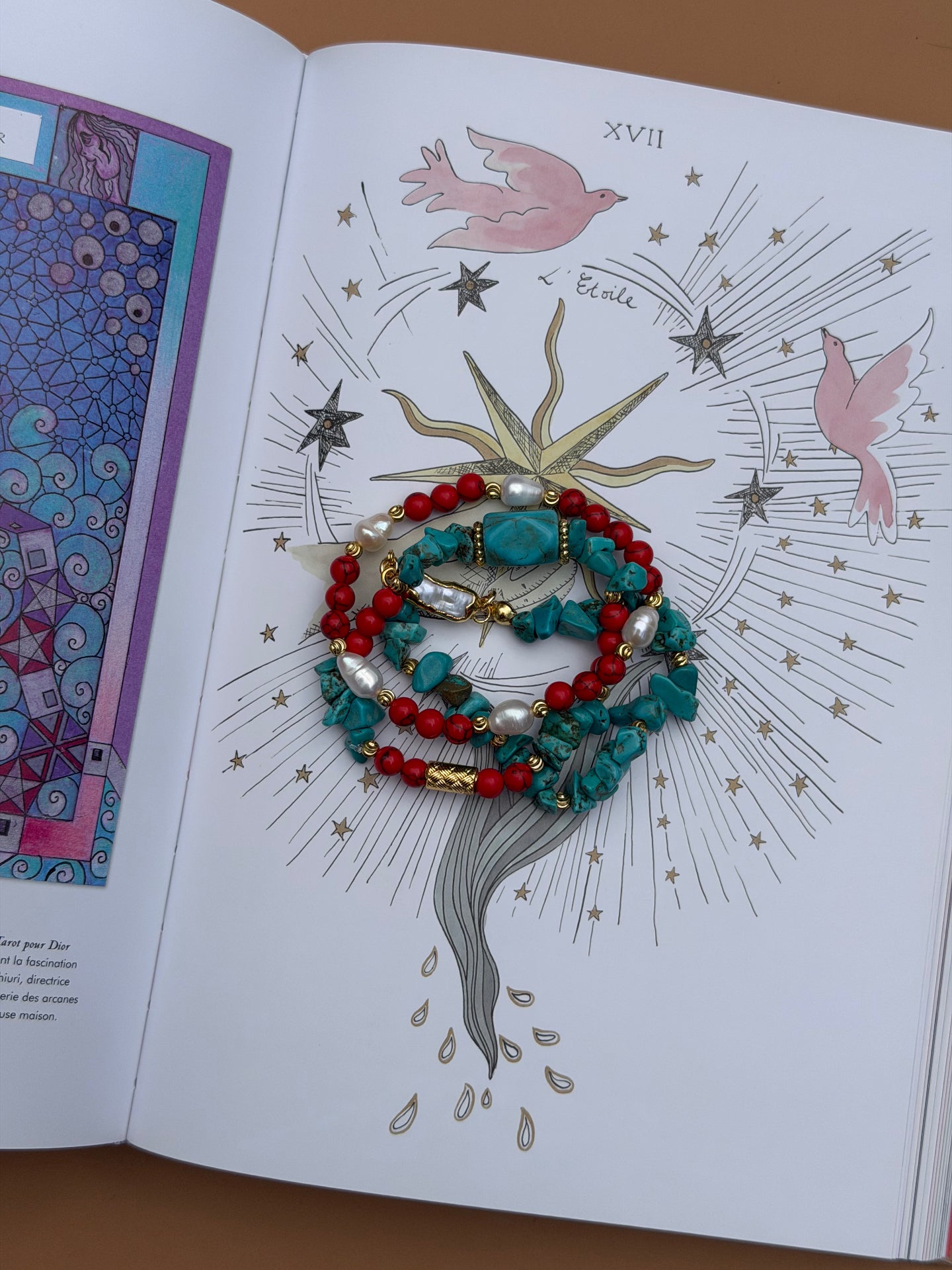 Bracelet Turquoise & Corail Rouge mise en scène