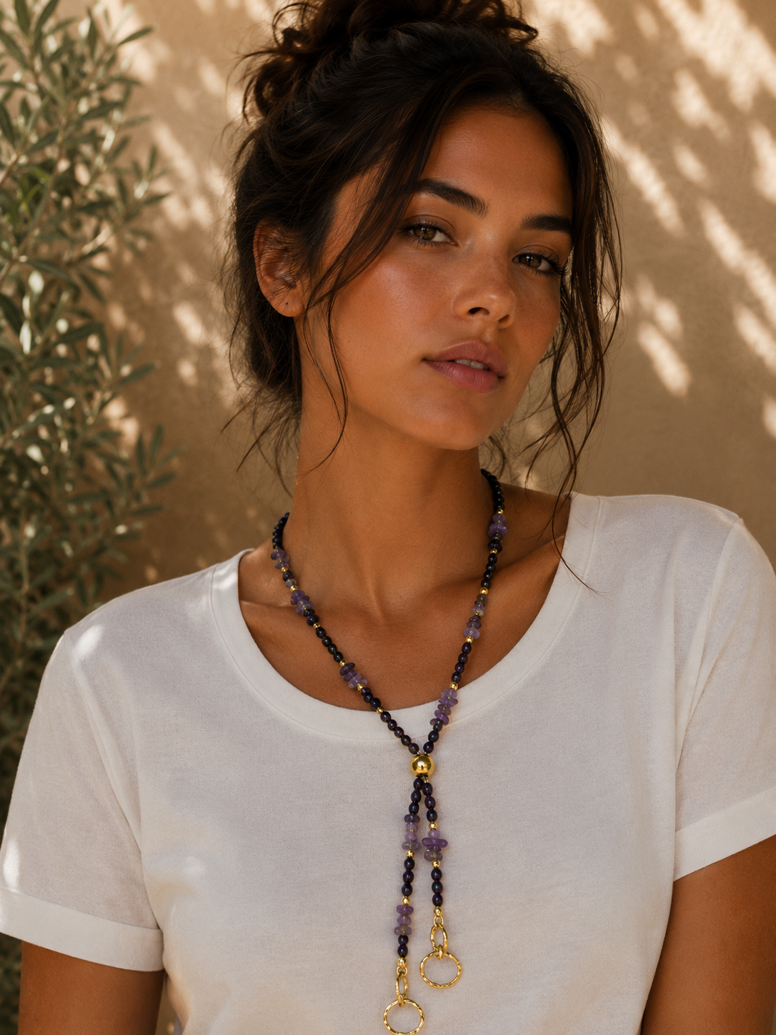 Collier Améthyste Lariat