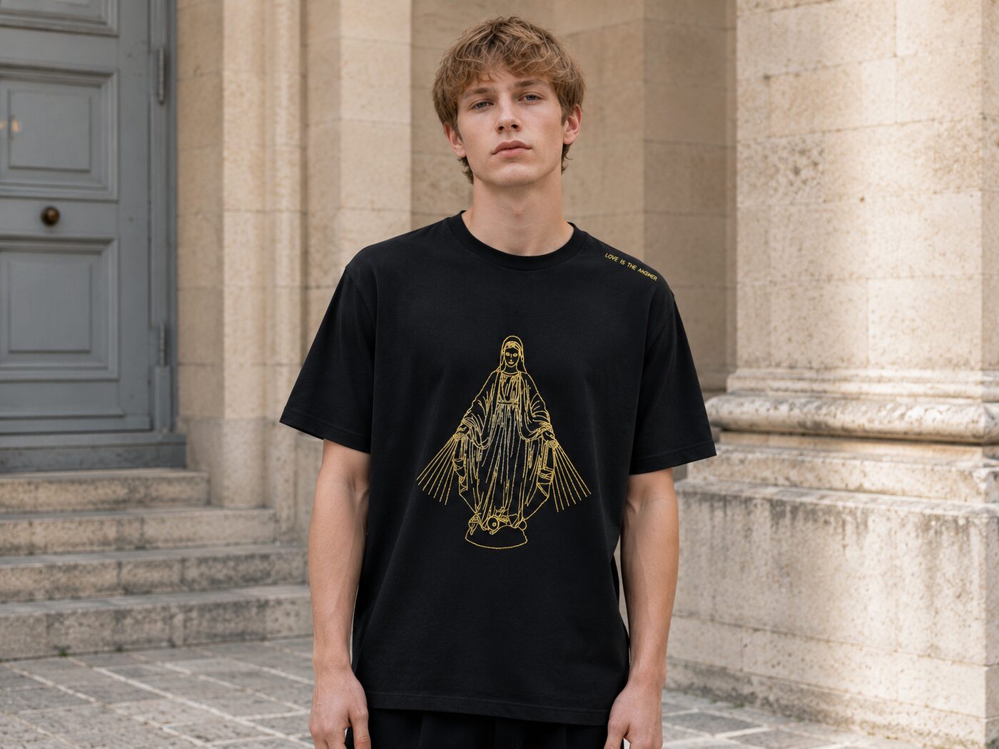 T-shirt MysticLov Noir - face