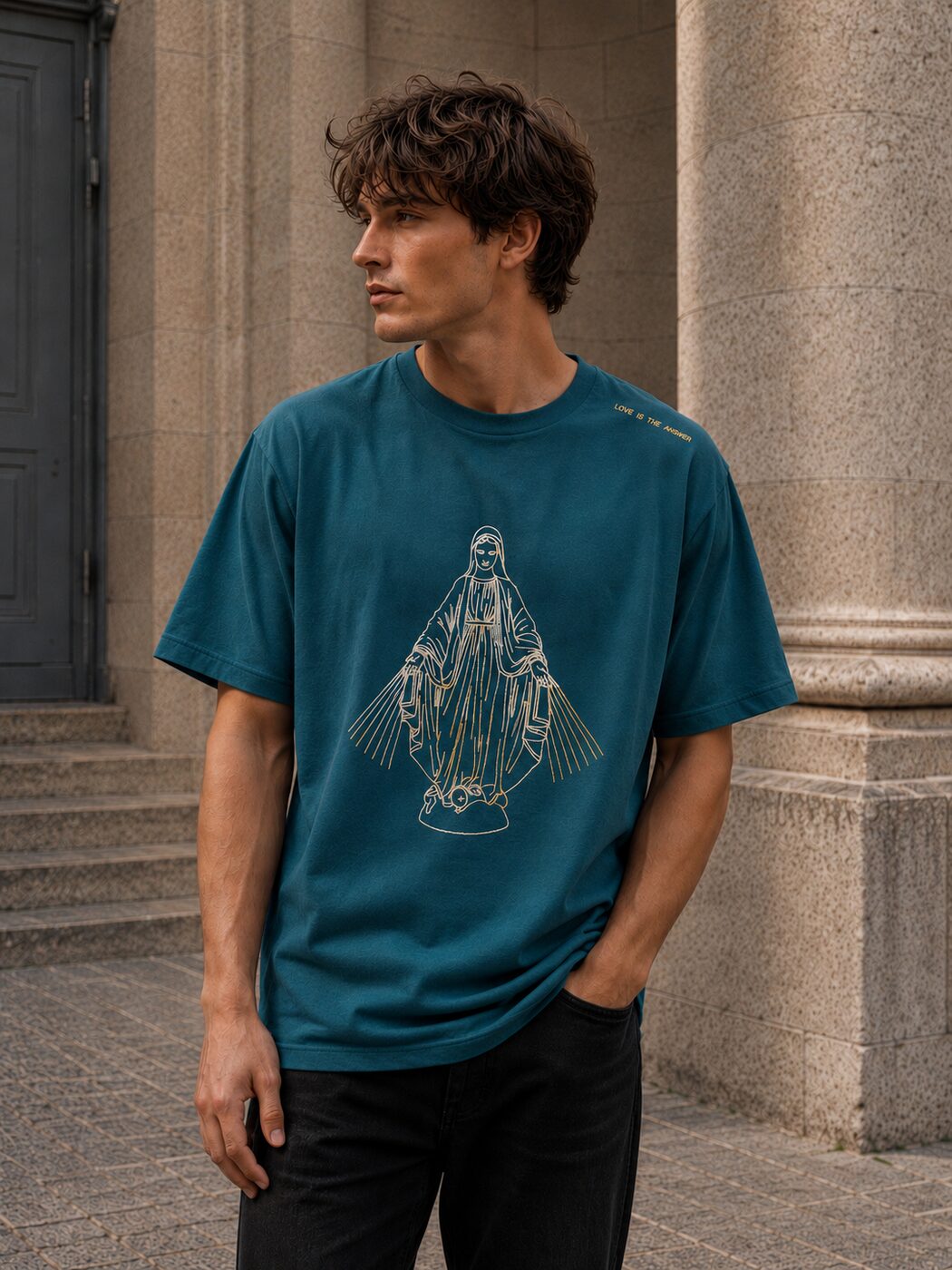 T-shirt MysticLov Green - face